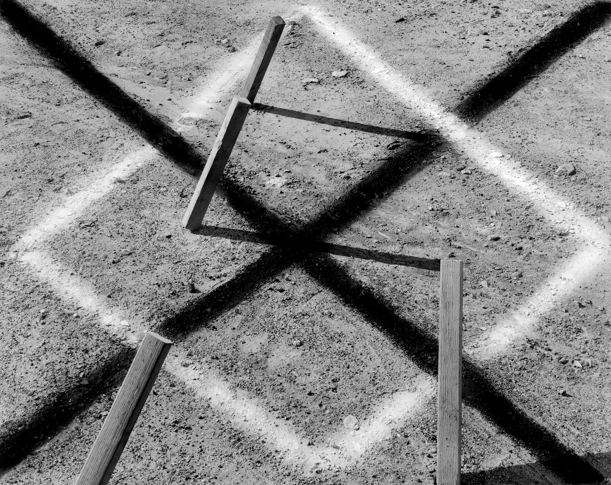 Stakes in Ground, Culver City, California, USA, 1978